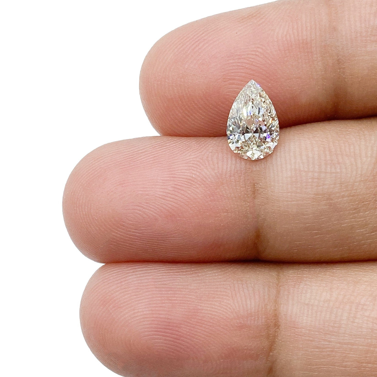 1.00ct | J-K/VVS Pear Shape Brilliant Cut Diamond-Modern Rustic Diamond