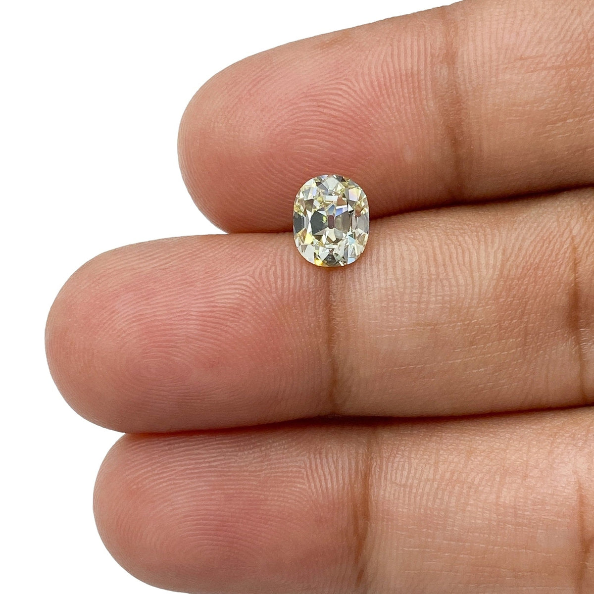 1.00ct | Light Color VVS Cushion Shape Old Mine Cut Diamond-Modern Rustic Diamond