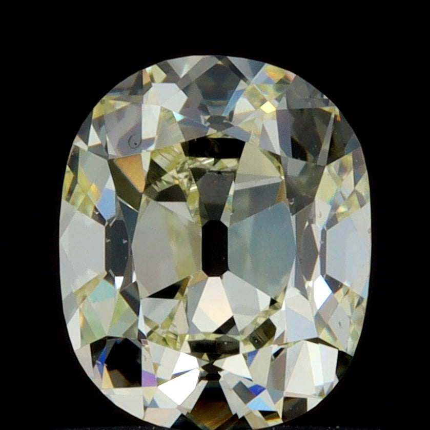 1.00ct | Light Color VVS Cushion Shape Old Mine Cut Diamond-Modern Rustic Diamond