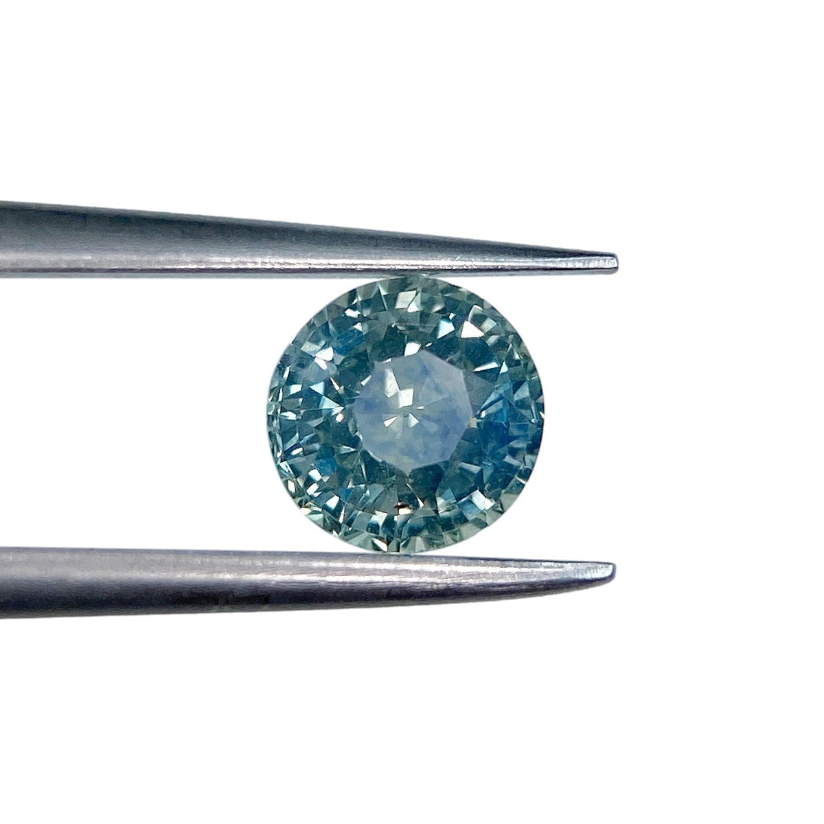 1.01ct | Brilliant Cut Round Shape Blue Montana Sapphire-Modern Rustic Diamond