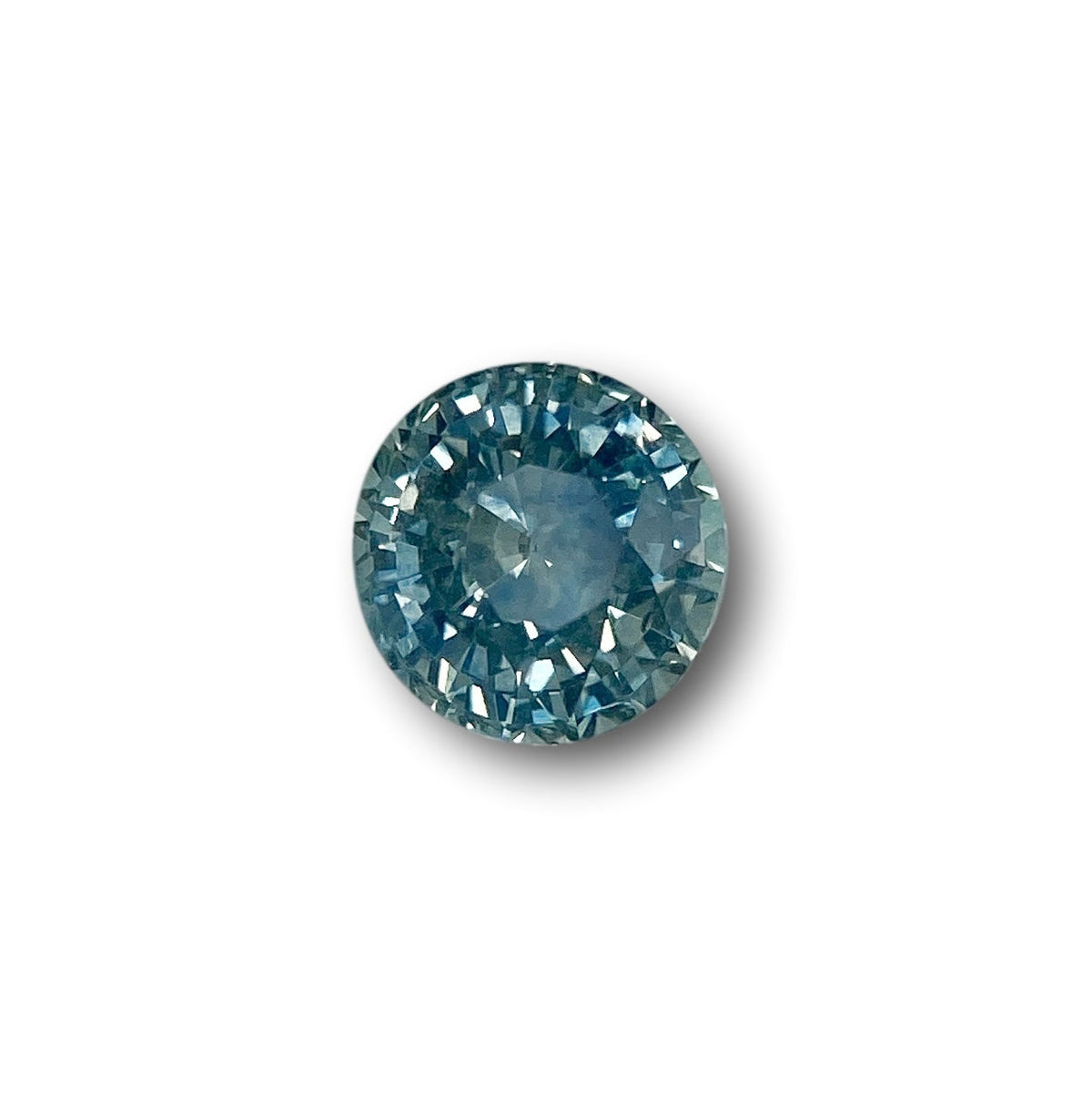 1.01ct | Brilliant Cut Round Shape Blue Montana Sapphire-Modern Rustic Diamond