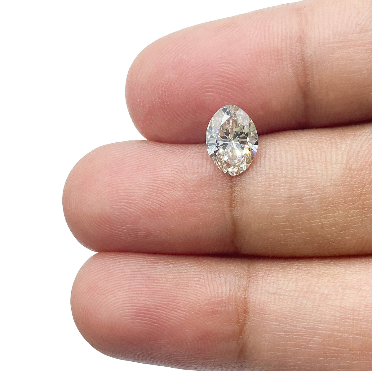 1.01ct | Champagne VS Oval Shape Brilliant Cut Diamond-Modern Rustic Diamond