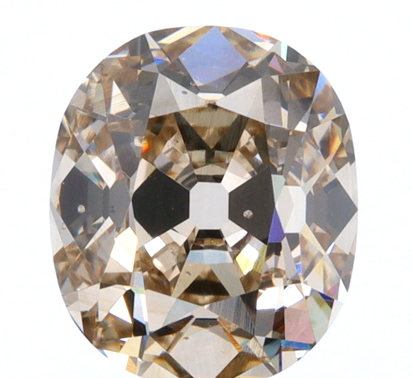 1.01ct | Champagne VS-SI Cushion Shape Old Mine Cut Diamond-Modern Rustic Diamond