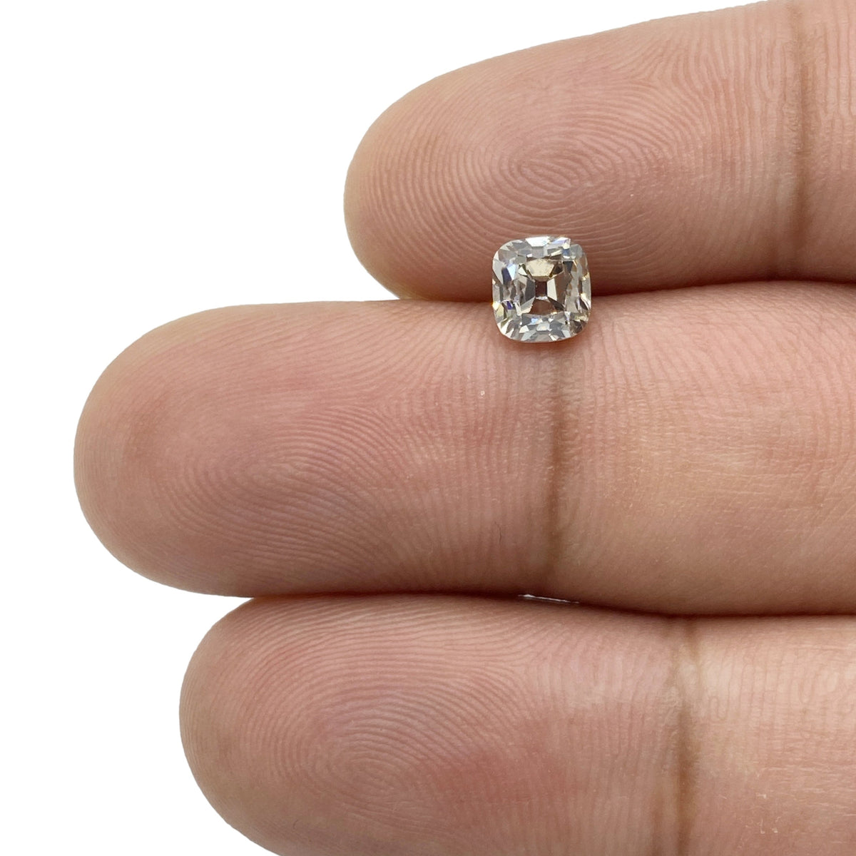 1.01ct | Champagne VVS Cushion Shape Old Mine Cut Diamond-Modern Rustic Diamond