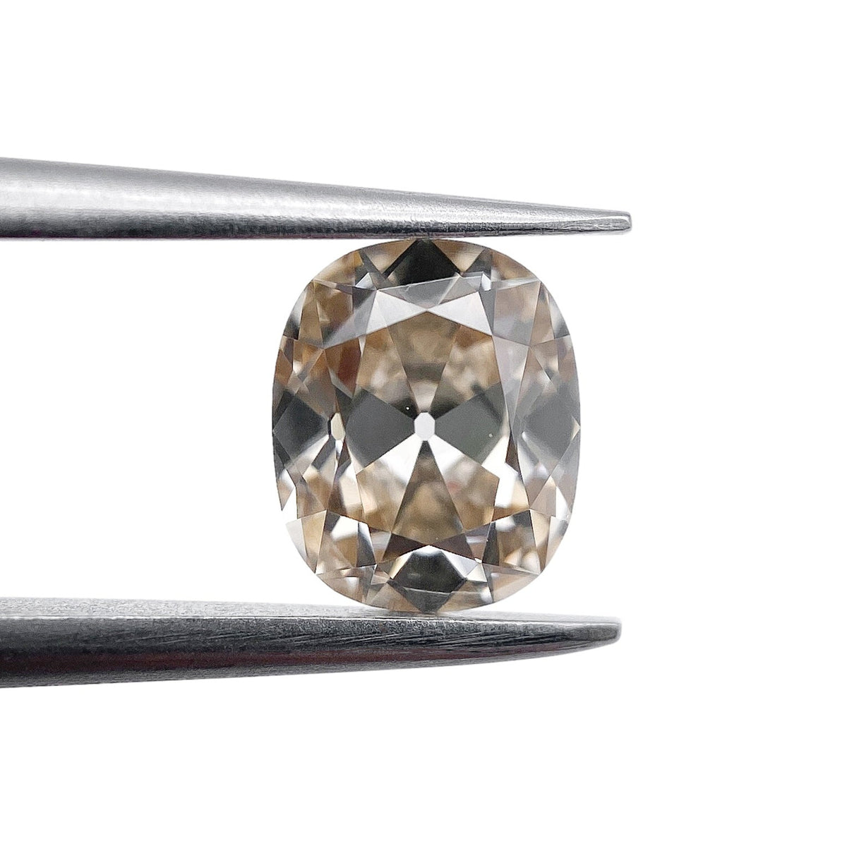 1.01ct | Champagne VVS Cushion Shape Old Mine Cut Diamond-Modern Rustic Diamond