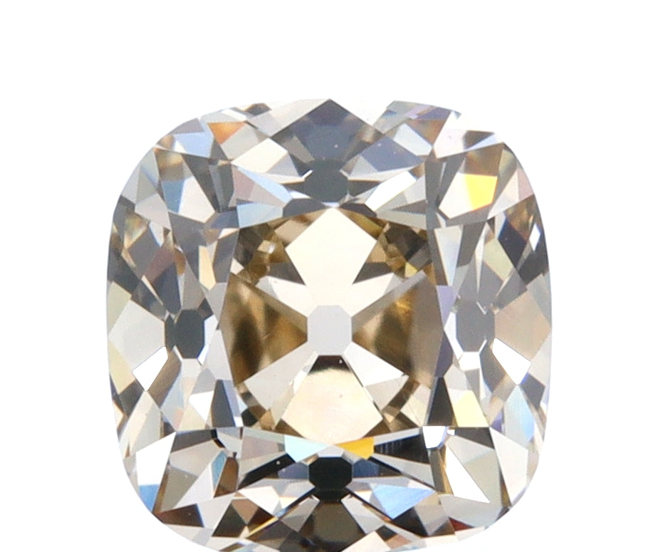 1.01ct | Champagne VVS Cushion Shape Old Mine Cut Diamond-Modern Rustic Diamond