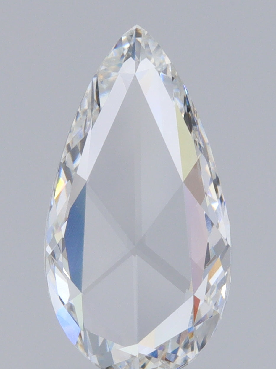 1.01ct | D/VS Pear Shape Rose Cut Diamond-Modern Rustic Diamond