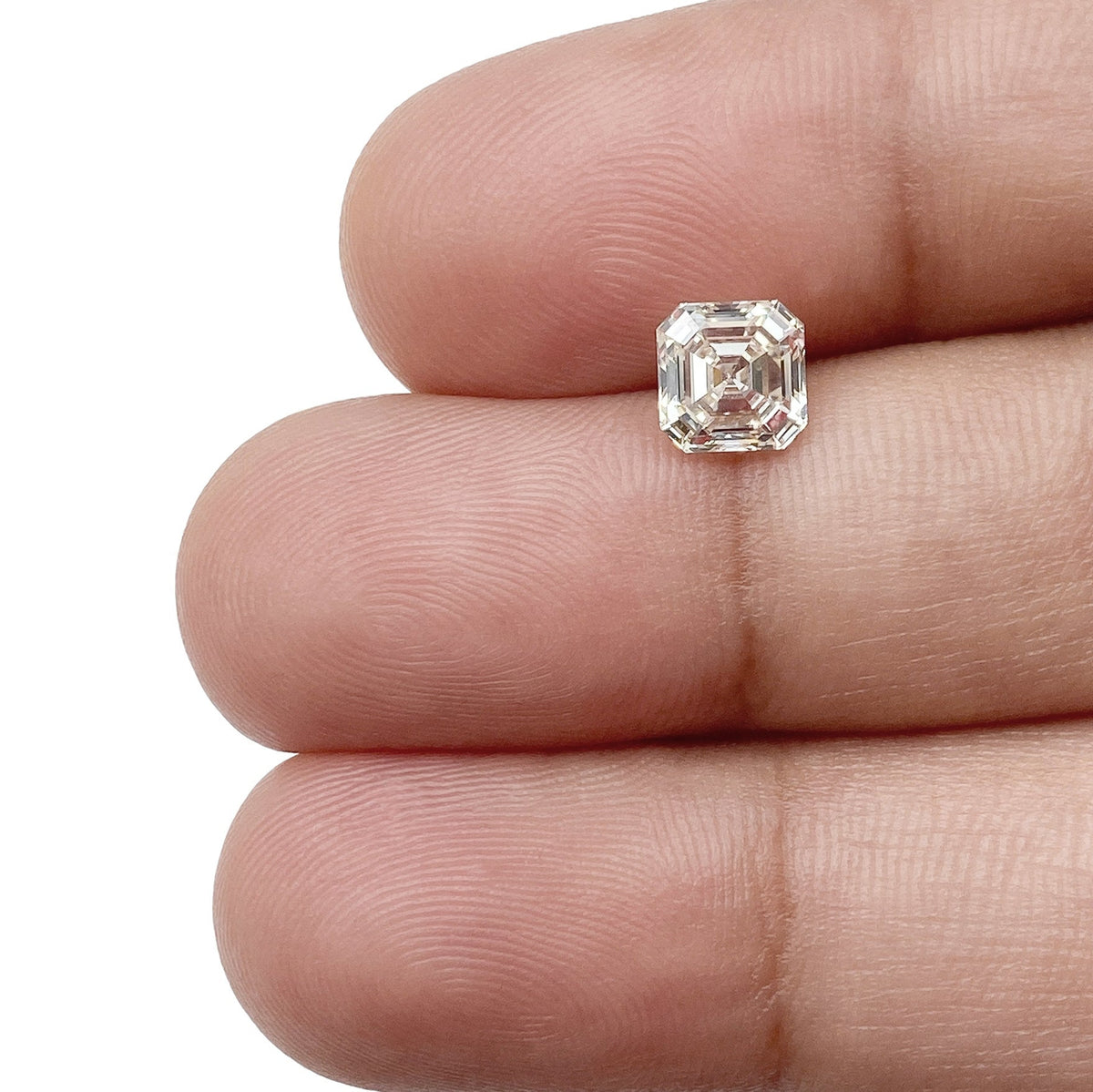 1.01ct | Light Color VVS Asscher Shape Step Cut Diamond-Modern Rustic Diamond