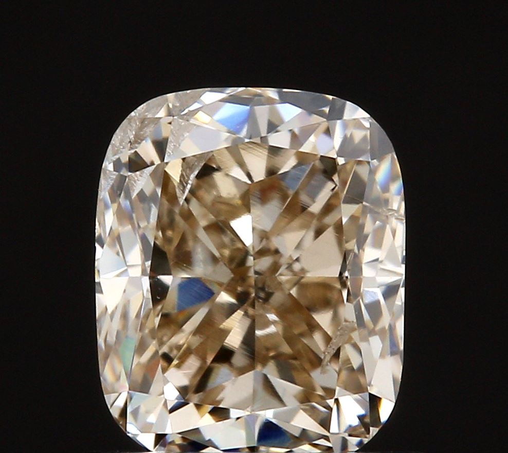 1.02ct | Champagne SI Cushion Shape Brilliant Cut Diamond-Modern Rustic Diamond