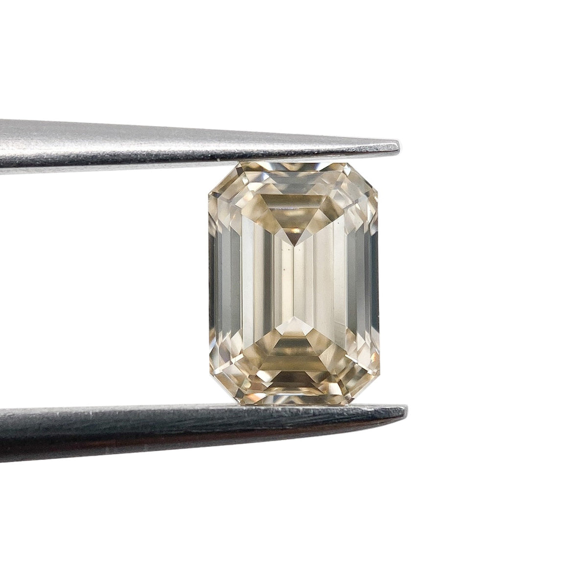 1.02ct | Champagne VS Emerald Shape Step Cut Diamond-Modern Rustic Diamond