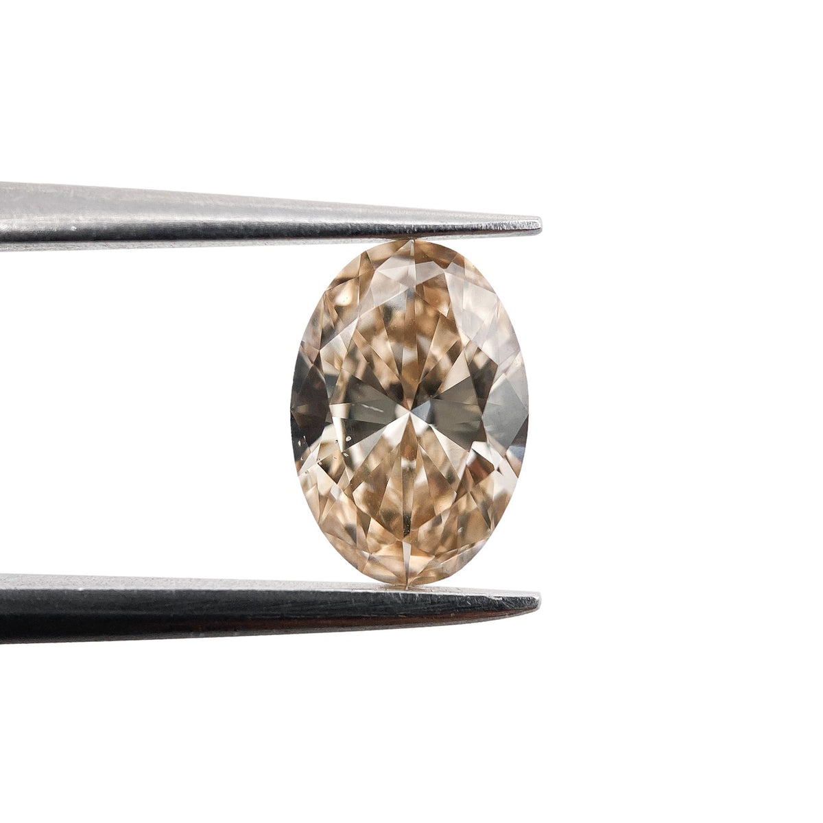 1.02ct | Champagne VS Oval Shape Brilliant Cut Diamond-Modern Rustic Diamond