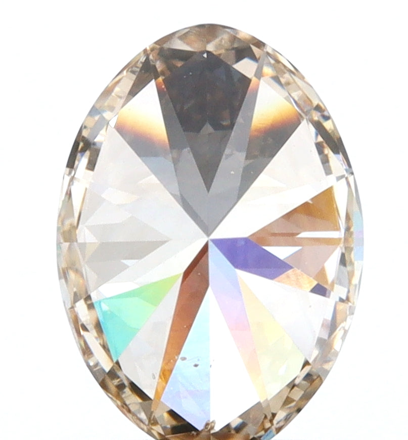 1.02ct | Champagne VS Oval Shape Brilliant Cut Diamond-Modern Rustic Diamond