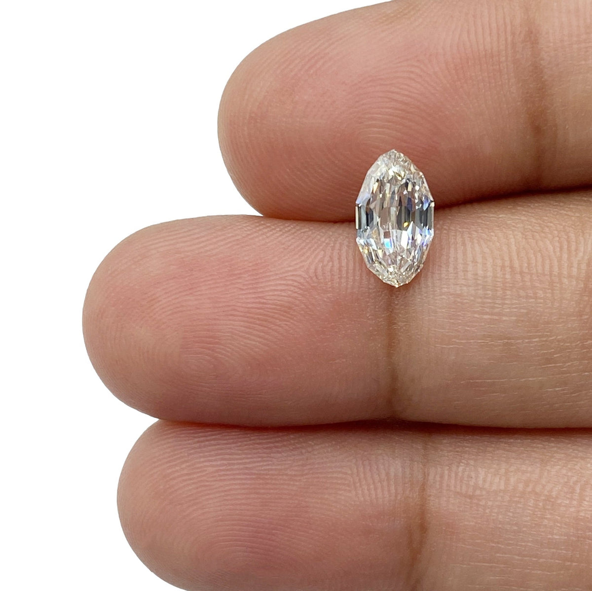 1.02ct | Champagne VVS Marquise Shape Step Cut Diamond-Modern Rustic Diamond