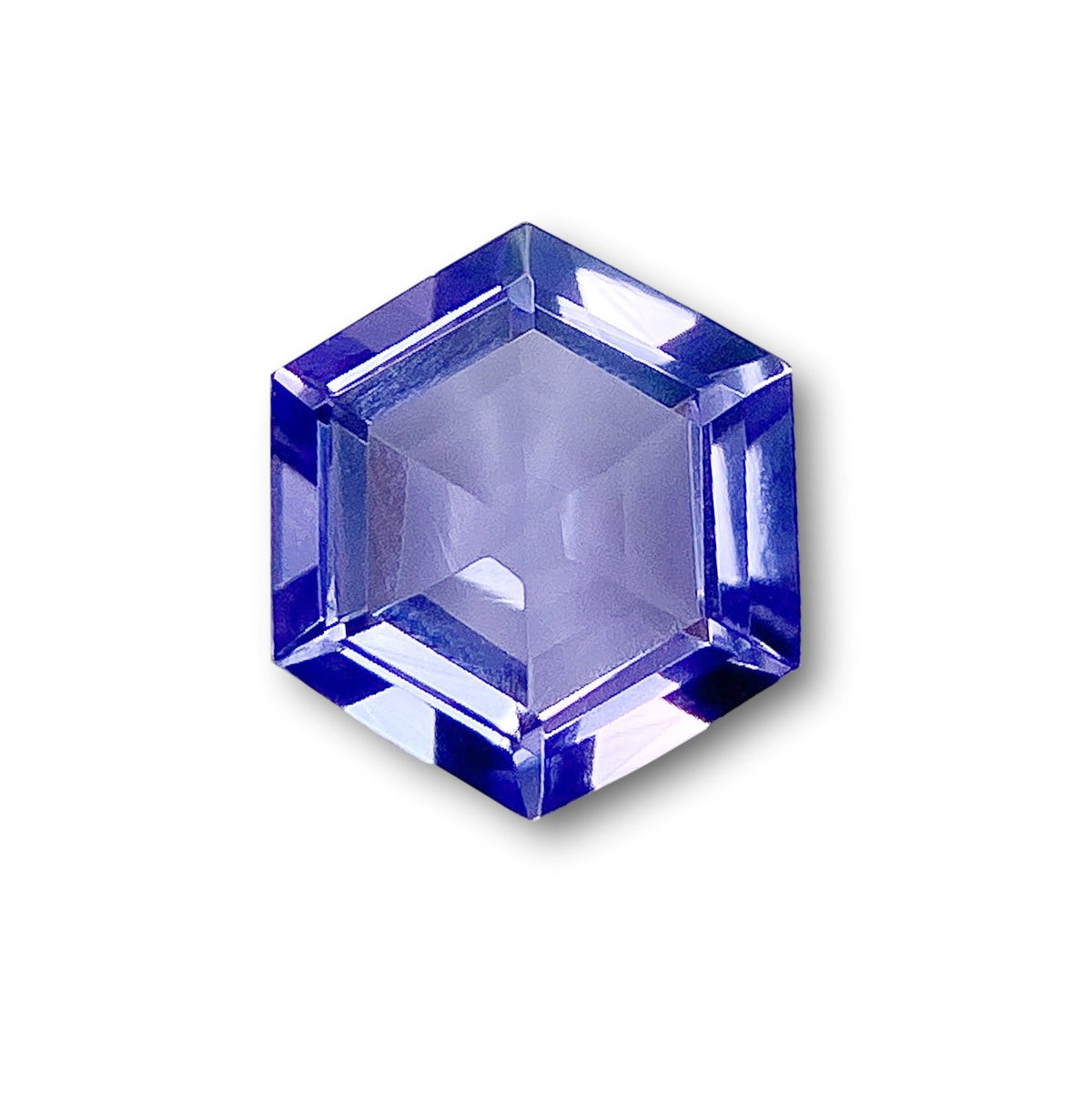 1.02ct | Hexagon Shape Step Cut Tanzanite-Modern Rustic Diamond