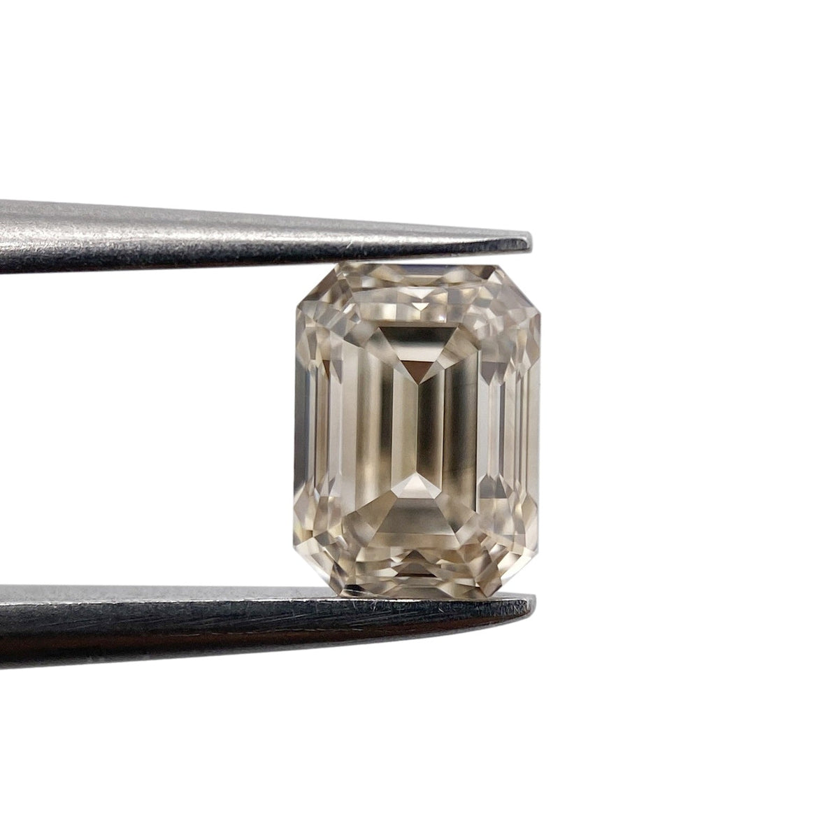 1.03ct | Champagne VVS Emerald Shape Step Cut Diamond-Modern Rustic Diamond