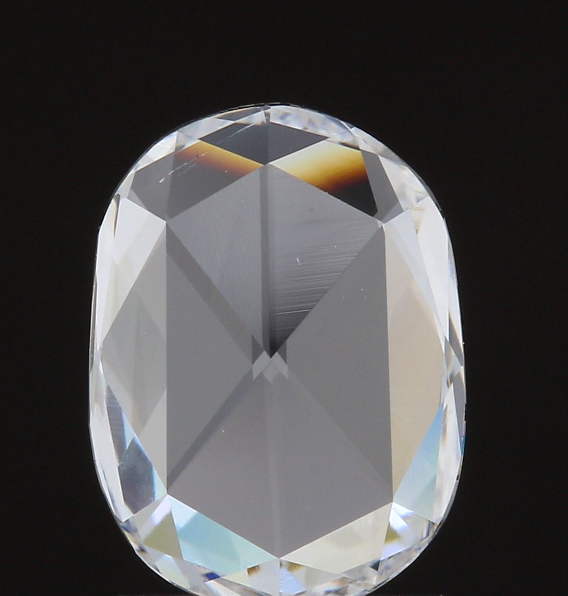 1.04ct | D/SI1 Oval Shape Rose Cut Diamond (GIA)-Modern Rustic Diamond