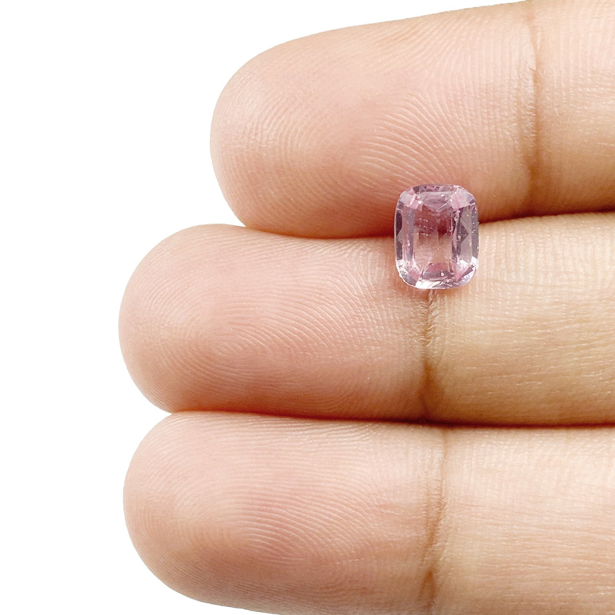 1.05ct | Brilliant Cut Cushion Shape Pink Sapphire-Modern Rustic Diamond