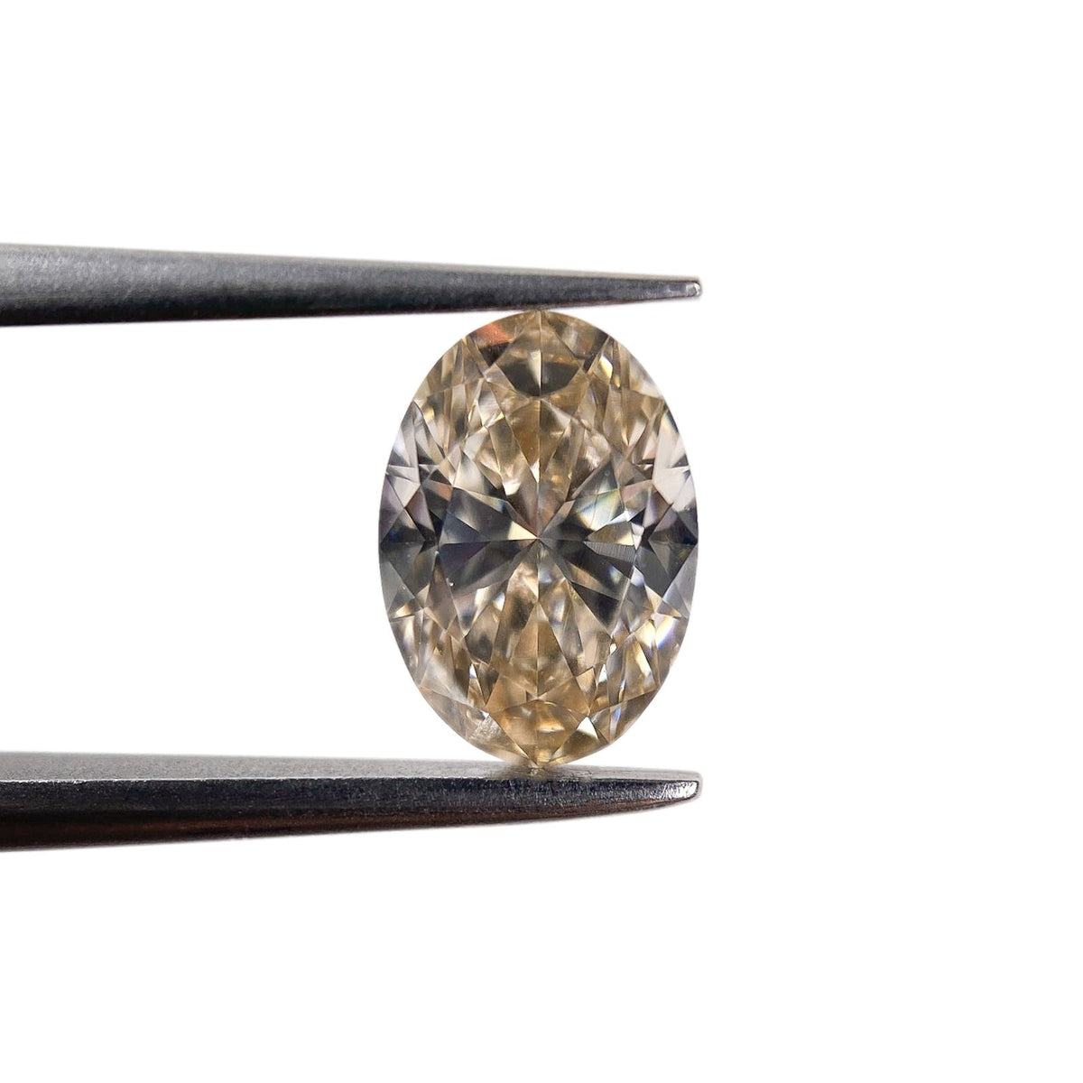 1.05ct | Champagne VVS Oval Shape Brilliant Cut Diamond-Modern Rustic Diamond