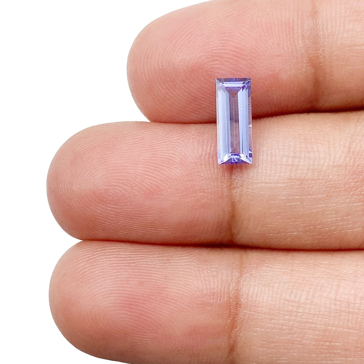 1.06ct | Baguette Shape Step Cut Tanzanite-Modern Rustic Diamond