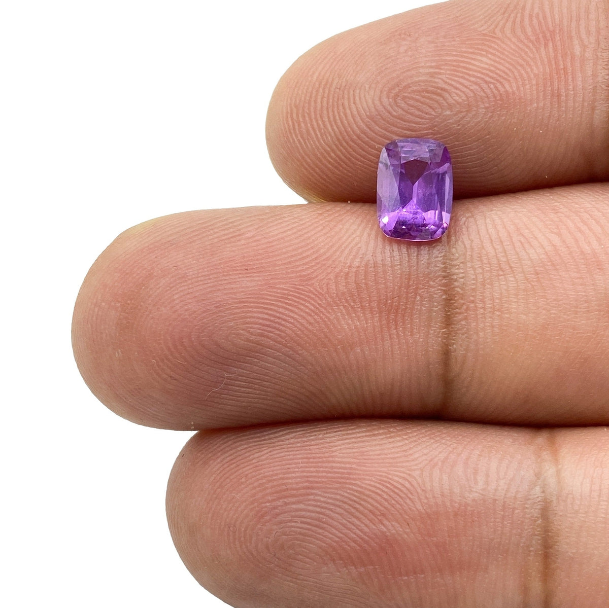 1.06ct | Brilliant Cut Cushion Shape Violet Sapphire-Modern Rustic Diamond