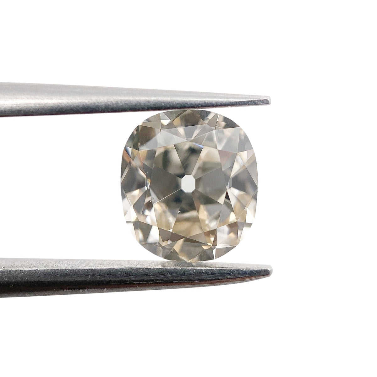 1.06ct | Light Brown VS Cushion Shape Old Mine Cut Diamond-Modern Rustic Diamond