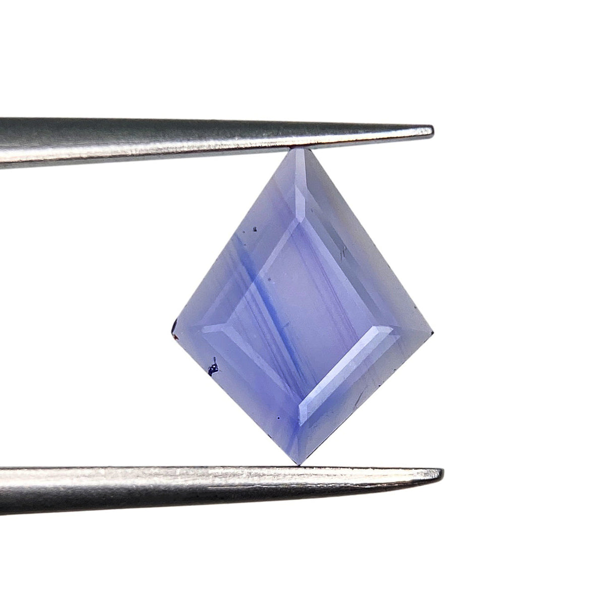 1.06ct | Portrait Cut Kite Shape Blue Silky Sapphire-Modern Rustic Diamond