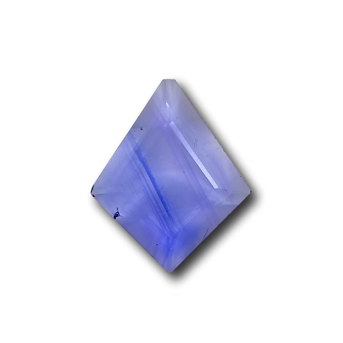 1.06ct | Portrait Cut Kite Shape Blue Silky Sapphire-Modern Rustic Diamond