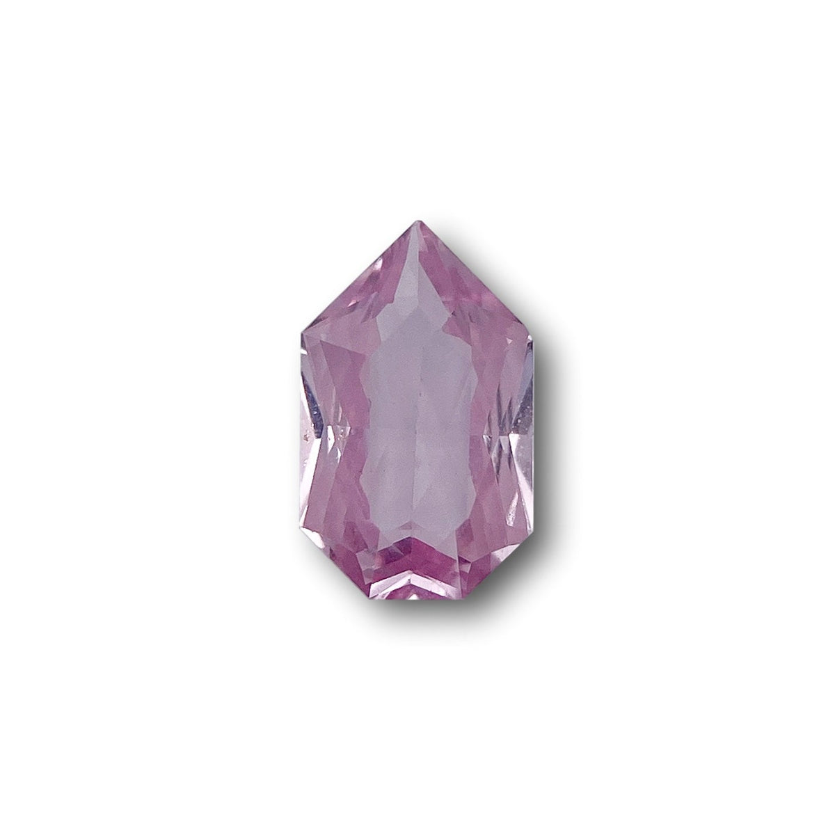 1.07ct | Brilliant Cut Shield Shape Pink Sapphire-Modern Rustic Diamond