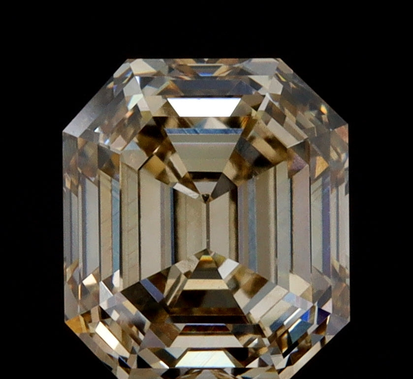 1.07ct | Champagne VVS Emerald Shape Step Cut Diamond-Modern Rustic Diamond