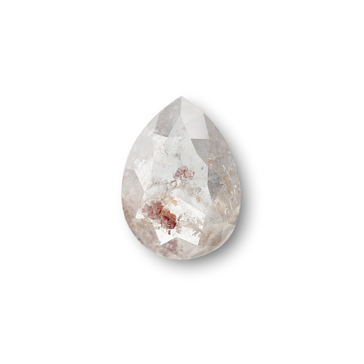 1.49ct | Rustic Pear Shape Rose Cut Diamond - Modern Rustic Diamond