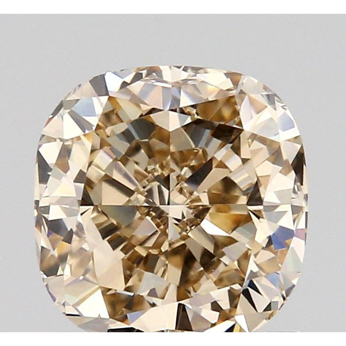 1.08ct | Champagne VVS Cushion Shape Brilliant Cut Diamond-Modern Rustic Diamond