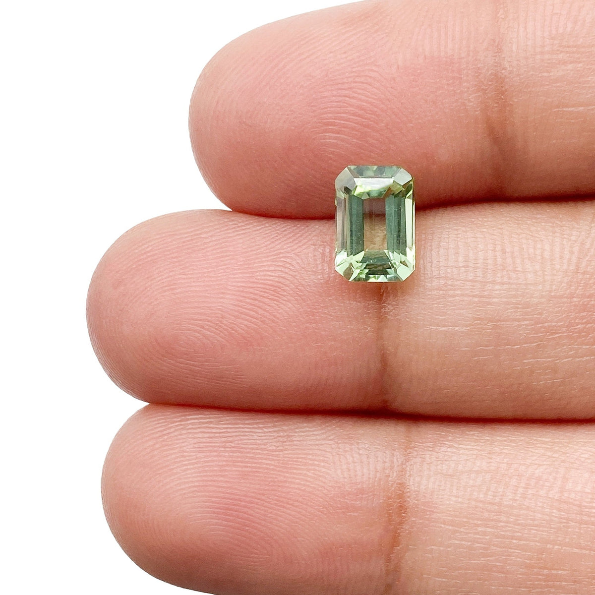 1.08ct | Emerald Shape Step Cut Tourmaline-Modern Rustic Diamond