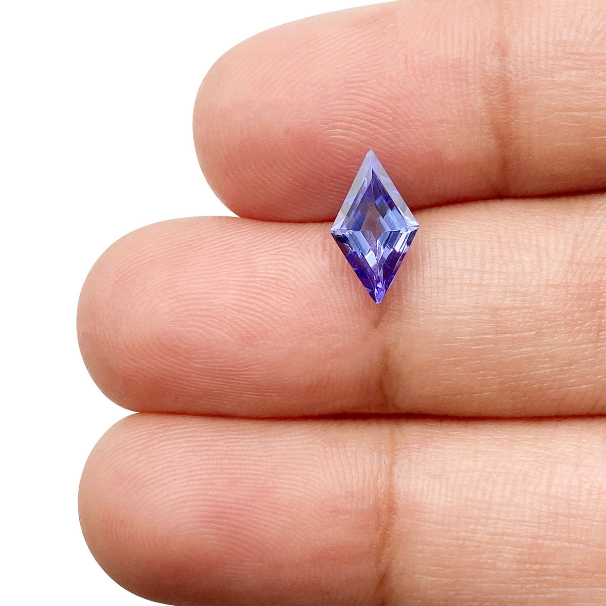 1.08ct | Lozenge Shape Step Cut Tanzanite-Modern Rustic Diamond