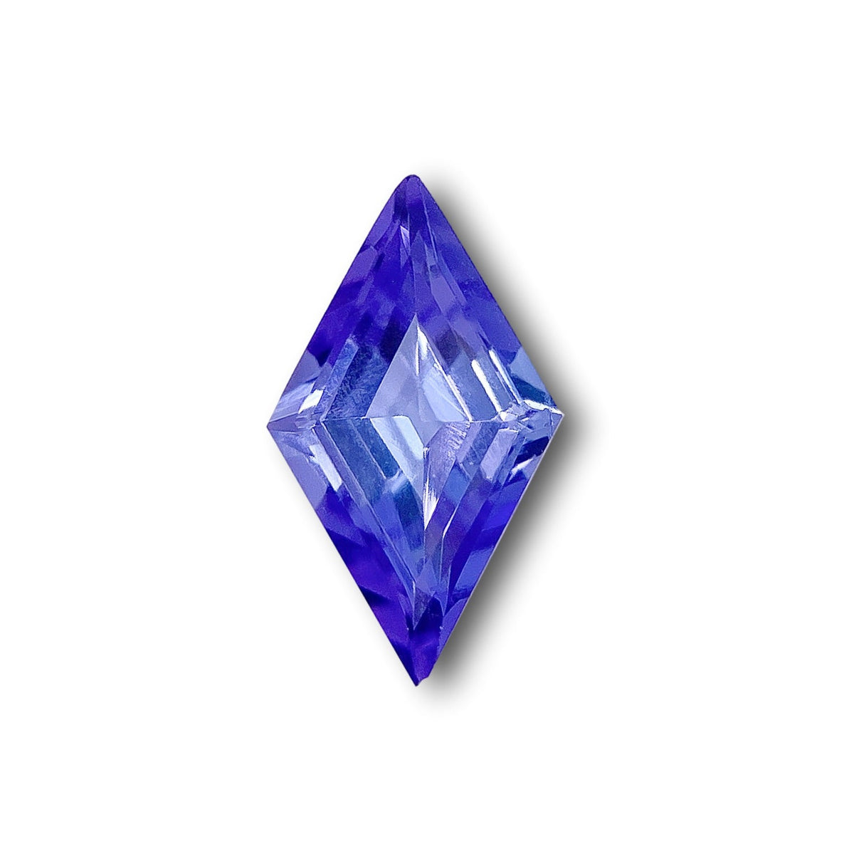 1.08ct | Lozenge Shape Step Cut Tanzanite-Modern Rustic Diamond