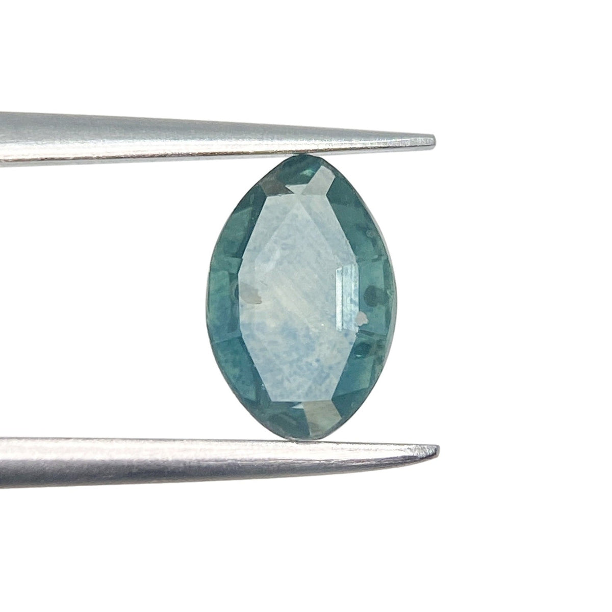 1.08ct | Portrait Cut Moval Shape Blue Montana Sapphire-Modern Rustic Diamond