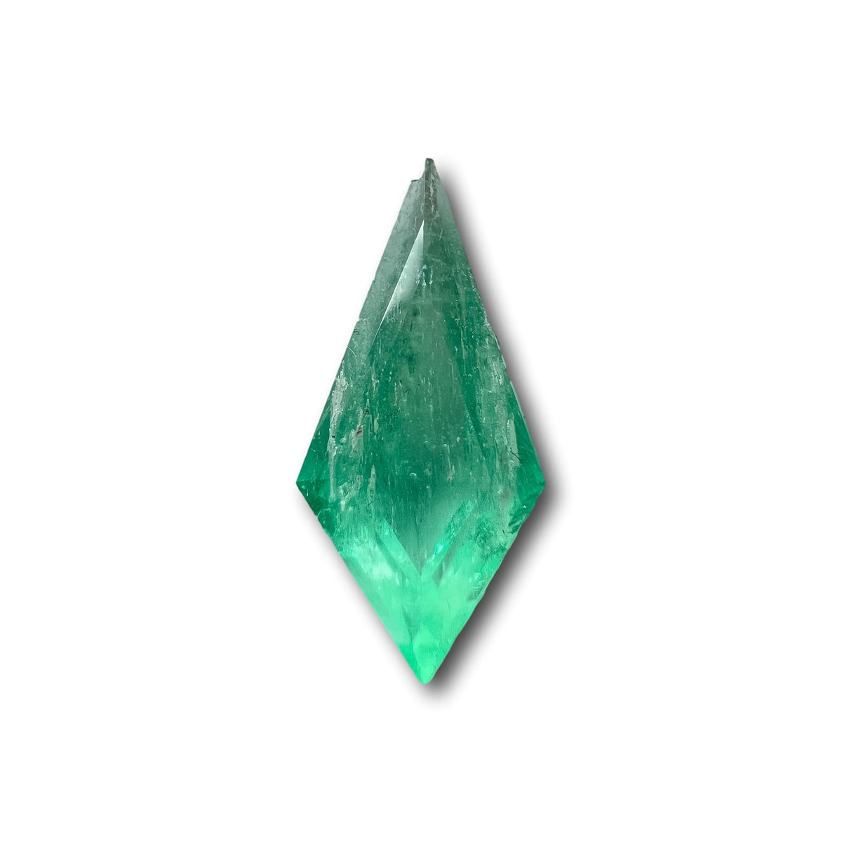 1.08ct | Step Cut Kite Shape Muzo Origin Emerald-Modern Rustic Diamond