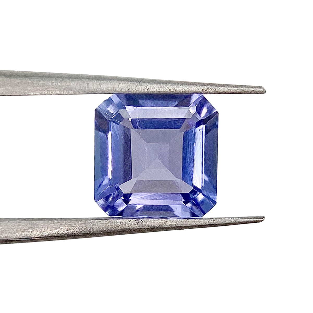 1.10ct | Asscher Shape Step Cut Tanzanite-Modern Rustic Diamond