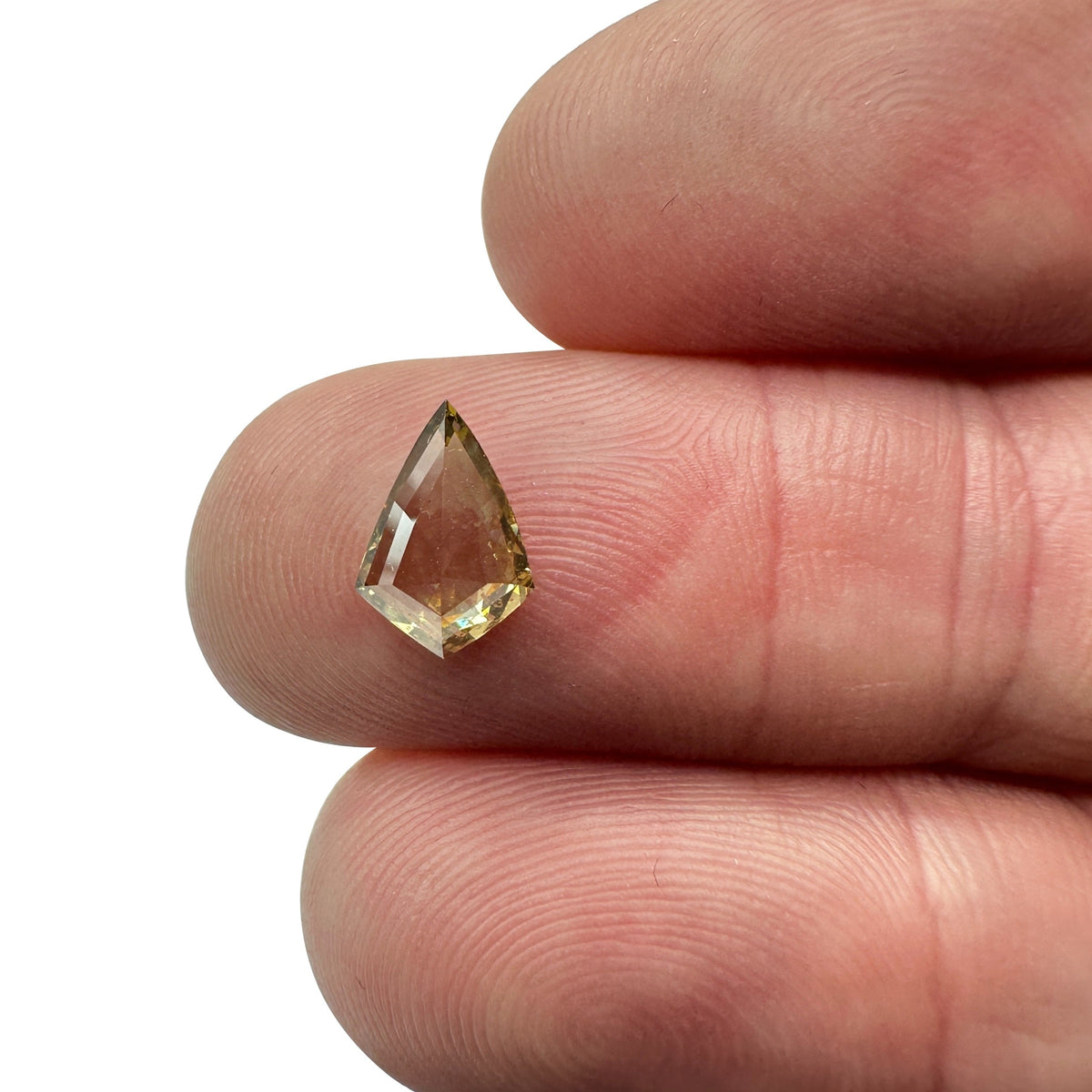 1.10ct | Champagne VS Kite Shape Rose Cut Diamond-Modern Rustic Diamond