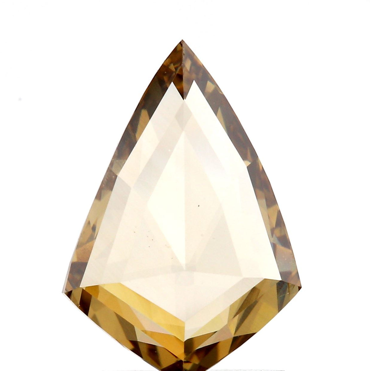 1.10ct | Champagne VS Kite Shape Rose Cut Diamond-Modern Rustic Diamond