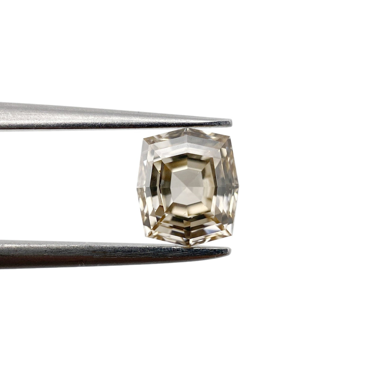 1.10ct | Champagne VVS Octagonal Shape Step Cut Diamond-Modern Rustic Diamond