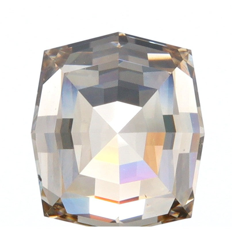 1.10ct | Champagne VVS Octagonal Shape Step Cut Diamond-Modern Rustic Diamond