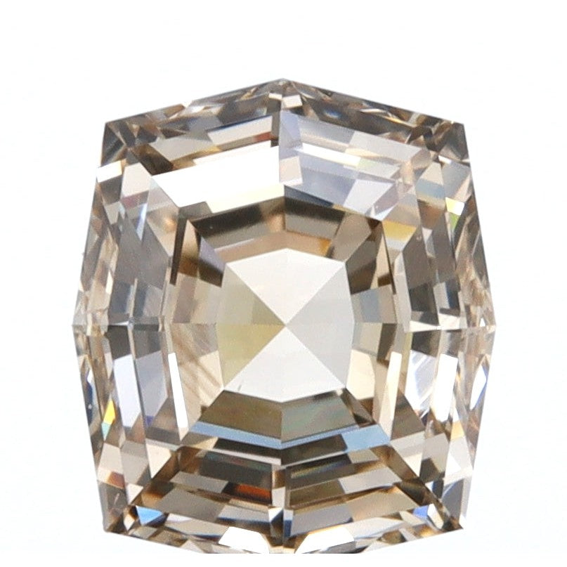 1.10ct | Champagne VVS Octagonal Shape Step Cut Diamond-Modern Rustic Diamond