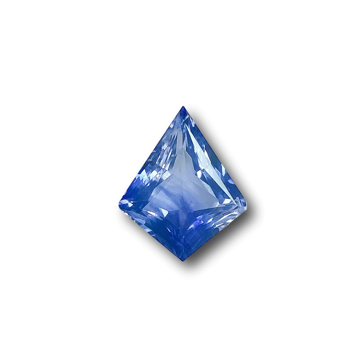 1.10ct | Step Cut Kite Shape Blue Sapphire-Modern Rustic Diamond