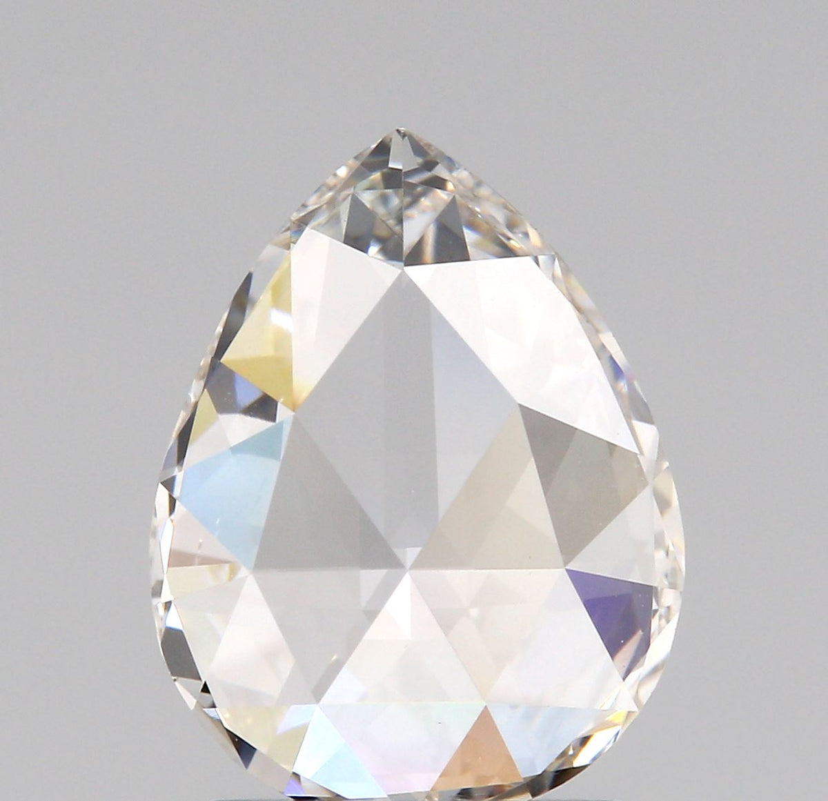 1.11ct | Champagne VVS Pear Shape Rose Cut Diamond-Modern Rustic Diamond