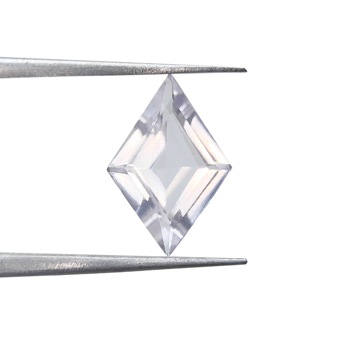 1.11ct | Lozenge Shape Step Cut Morganite-Modern Rustic Diamond