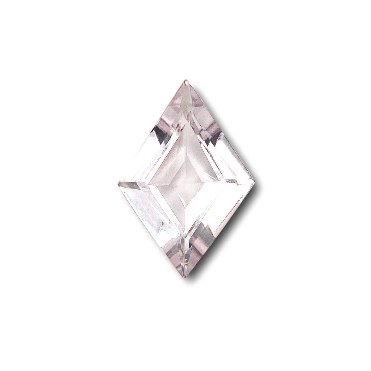 1.11ct | Lozenge Shape Step Cut Morganite-Modern Rustic Diamond