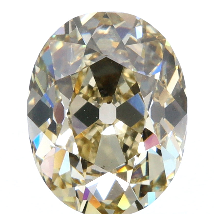 1.12ct | Champagne VS-SI Oval Shape Old Mine Cut Diamond-Modern Rustic Diamond