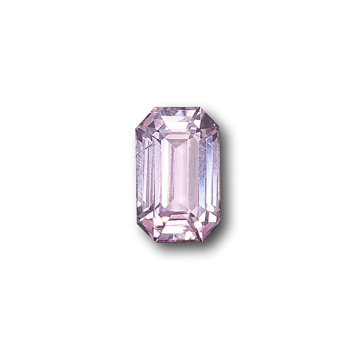 1.12ct | Emerald Cut Pink Sapphire-Modern Rustic Diamond