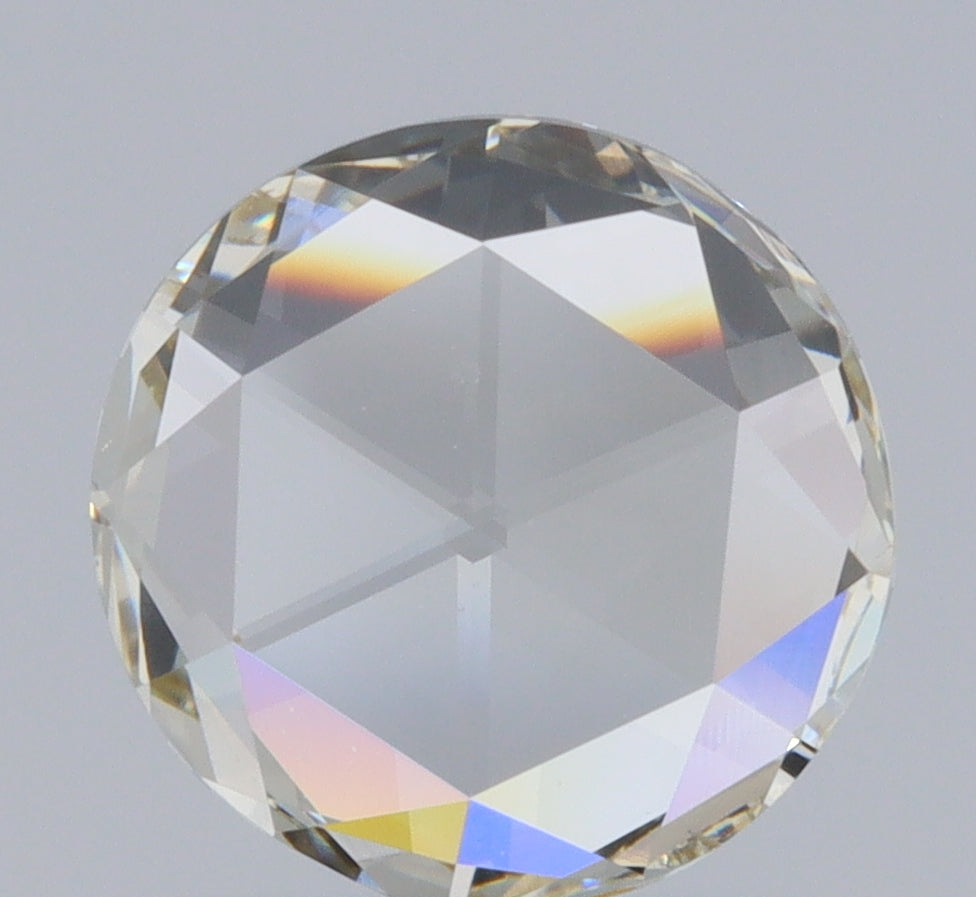 1.13ct | Champagne VS Round Shape Rose Cut Diamond-Modern Rustic Diamond