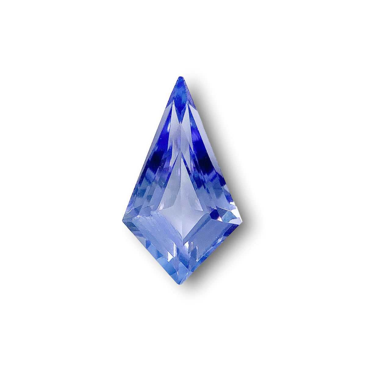 1.13ct | Kite Shape Step Cut Tanzanite-Modern Rustic Diamond